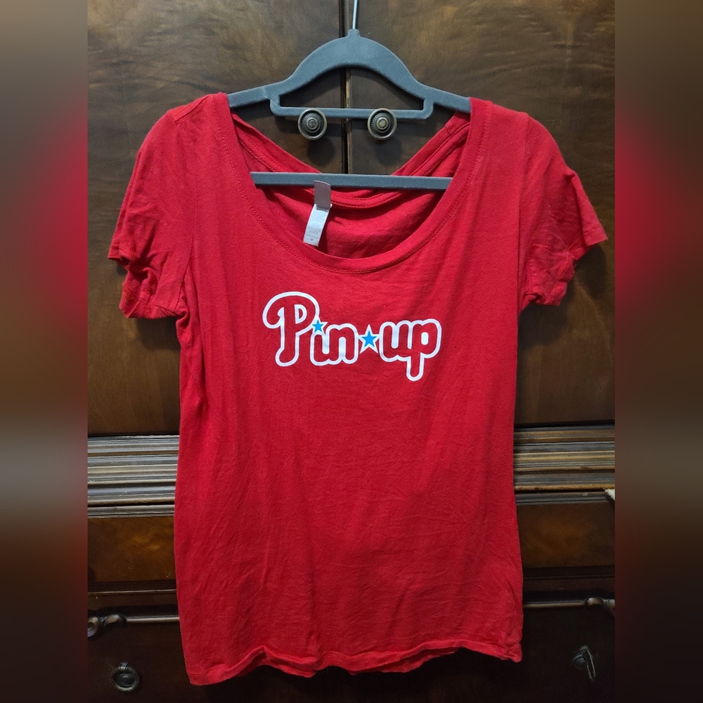 Celeste Giuliano Pin Up Top T-shirt M
